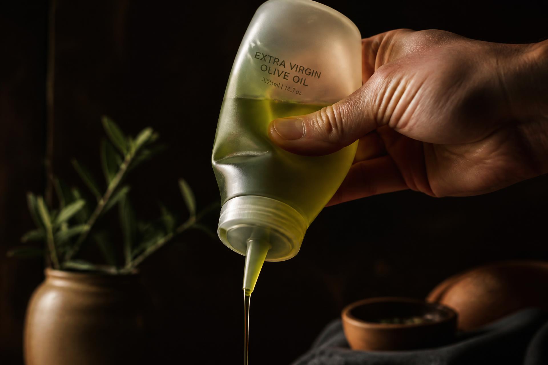 Olive oil being poured